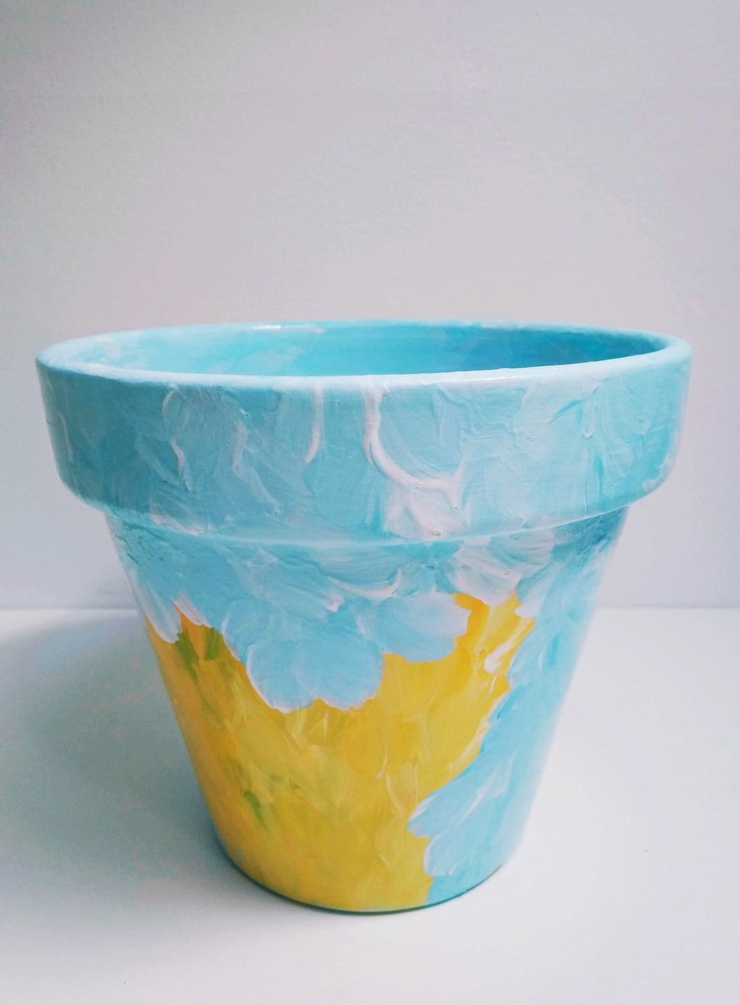 Hand painted plant pot, multiple sizes and colours available