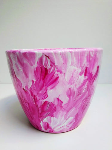 Handbemalter Blumentopf, in mehreren Größen und Farben erhältlich